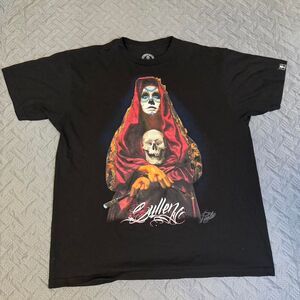Y2K Goth Skull Sullen Art Collective Big print front and back black tee 2XL SIze